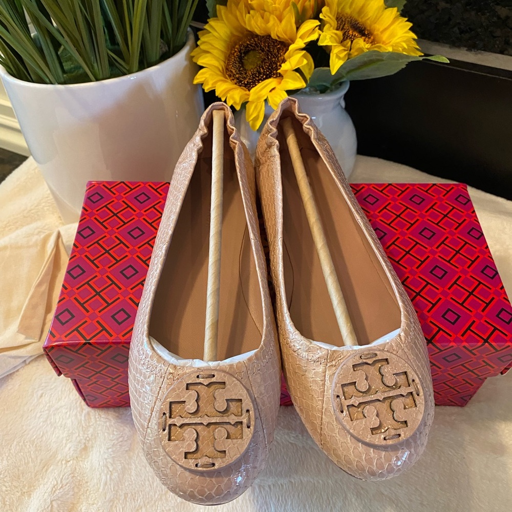 ✨Authentic ✨TORY BURCH MINNIE TRAVEL BALLET - Picture 7 of 10